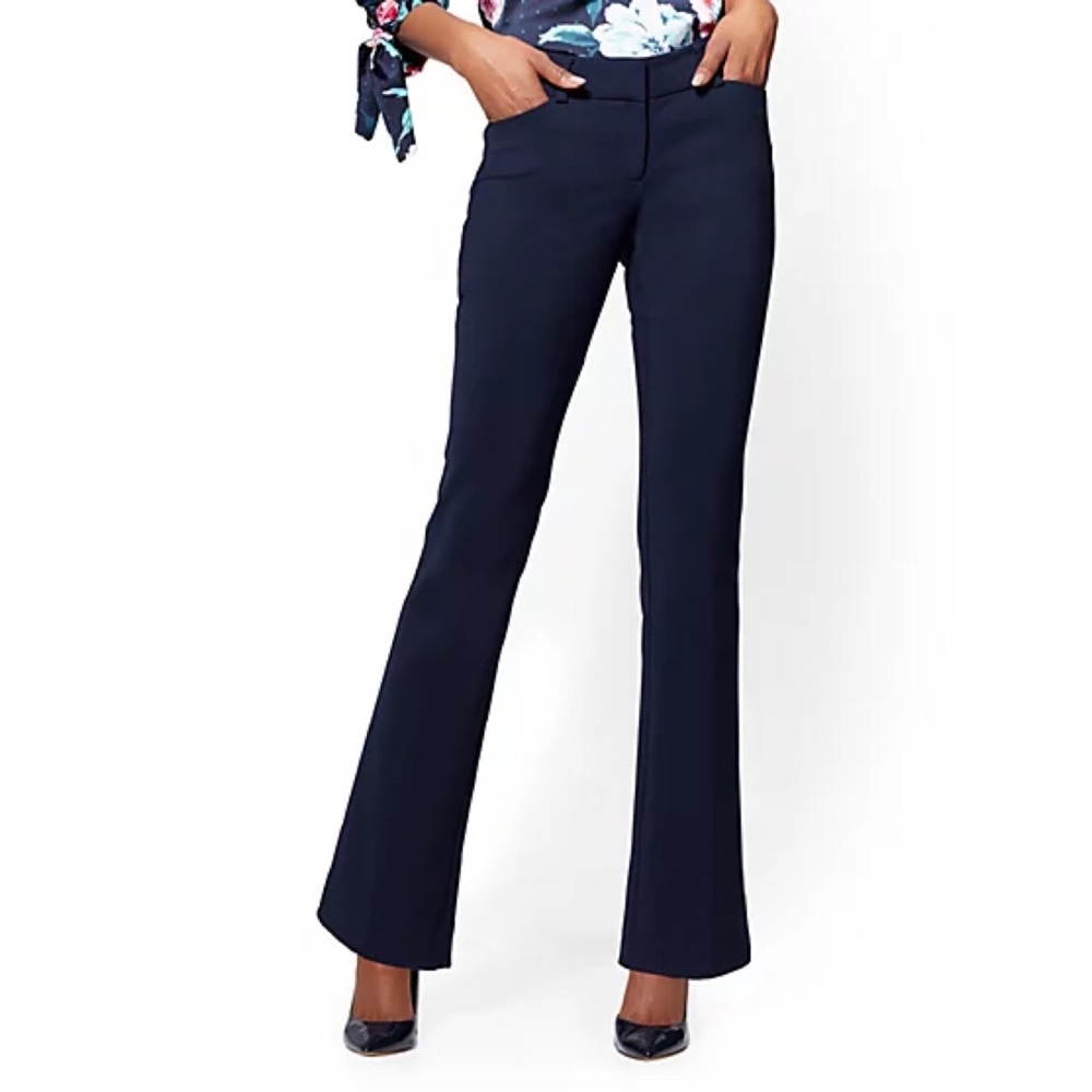 NWT NYC & Co. Fit and Flare Pant- Charcoal Gray